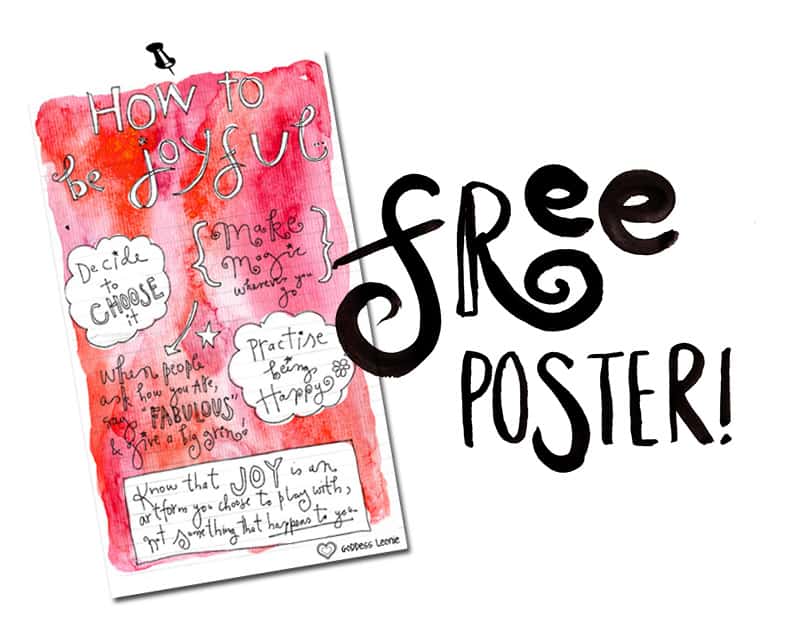 How To Be Joyful (a free poster)