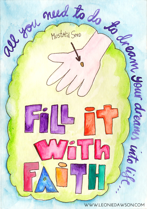 Fill it with faith