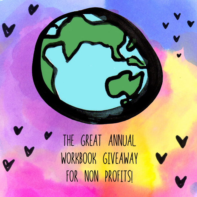 The Great Big 2017 Workbook Giveaway To Non-Profit Organisations!