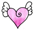 pink heart h1l2 - medium