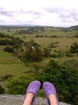 purple shoes and the valley