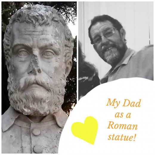 leonie dad and statue