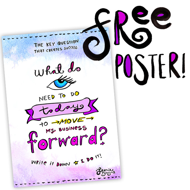 Free Printable Poster: the success question you should ask yourself everyday!