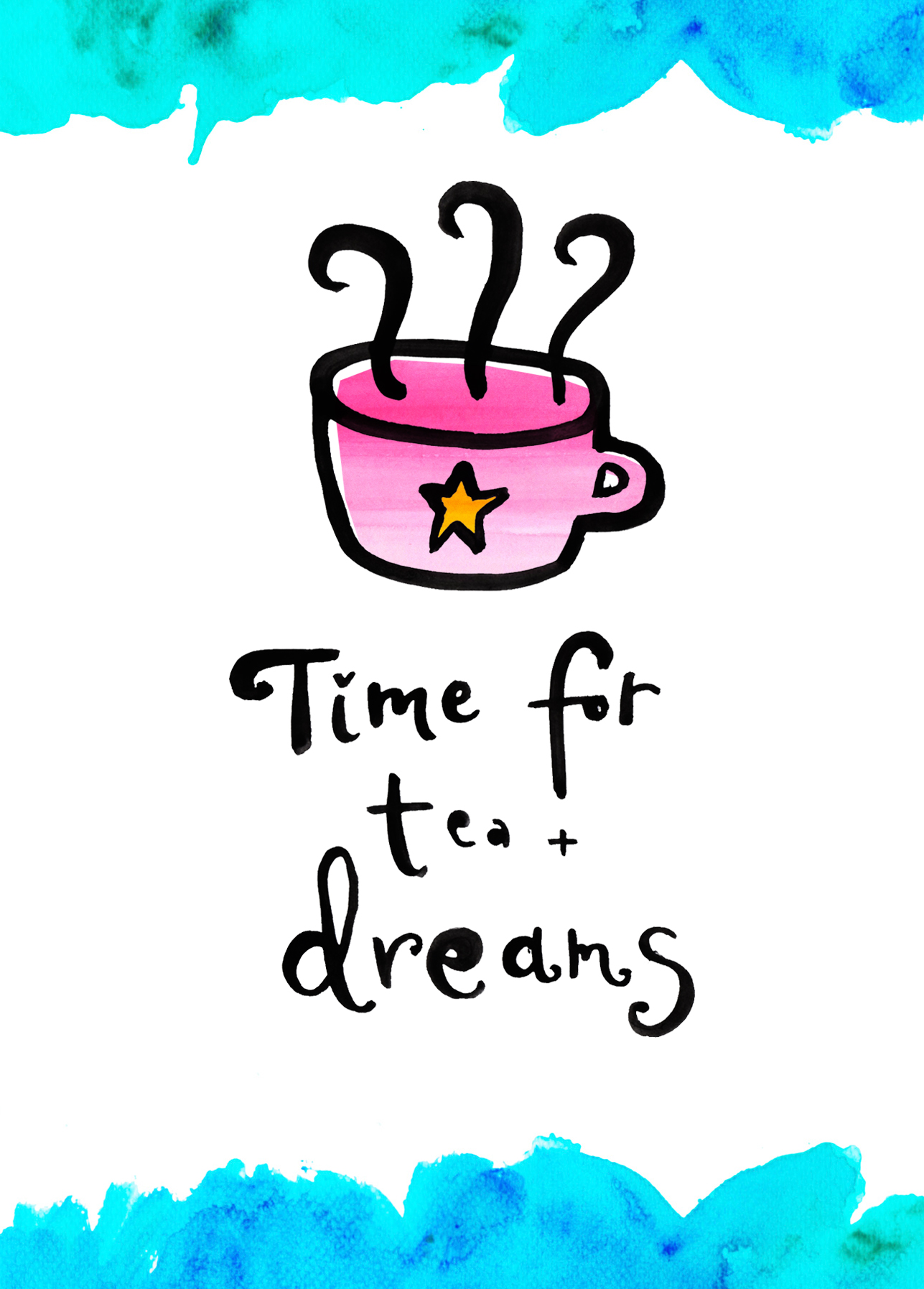 time for tea and dreams white