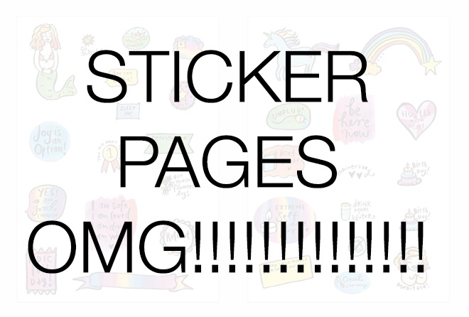 STICKER PAGES