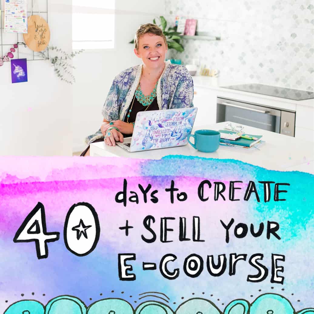 Leonie Dawson 40 days to create and sell your e-course