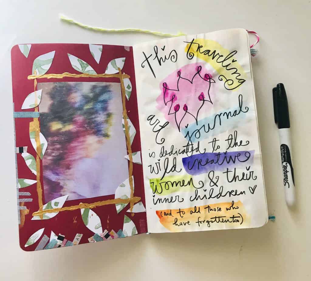 Art journal spread! My sister has incredible art journaling skills