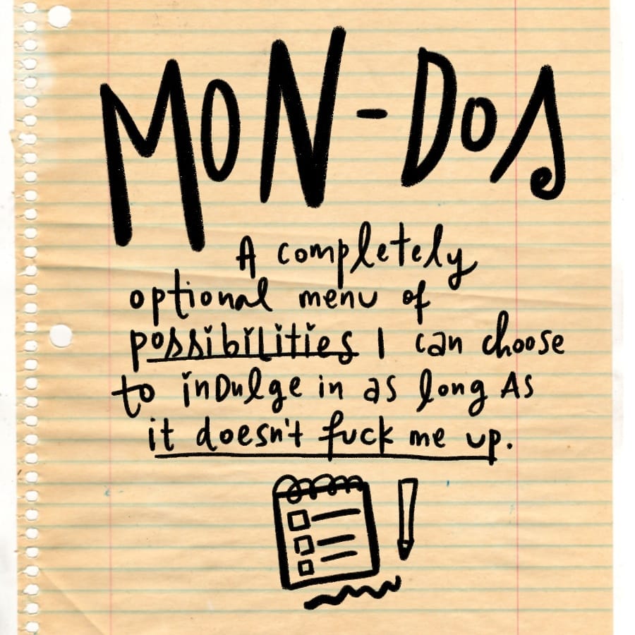 Mon-Dos: Goals For The Week Ahead