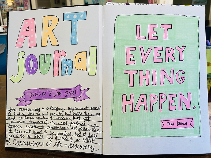 A Glimpse Into My Finished Art Journal