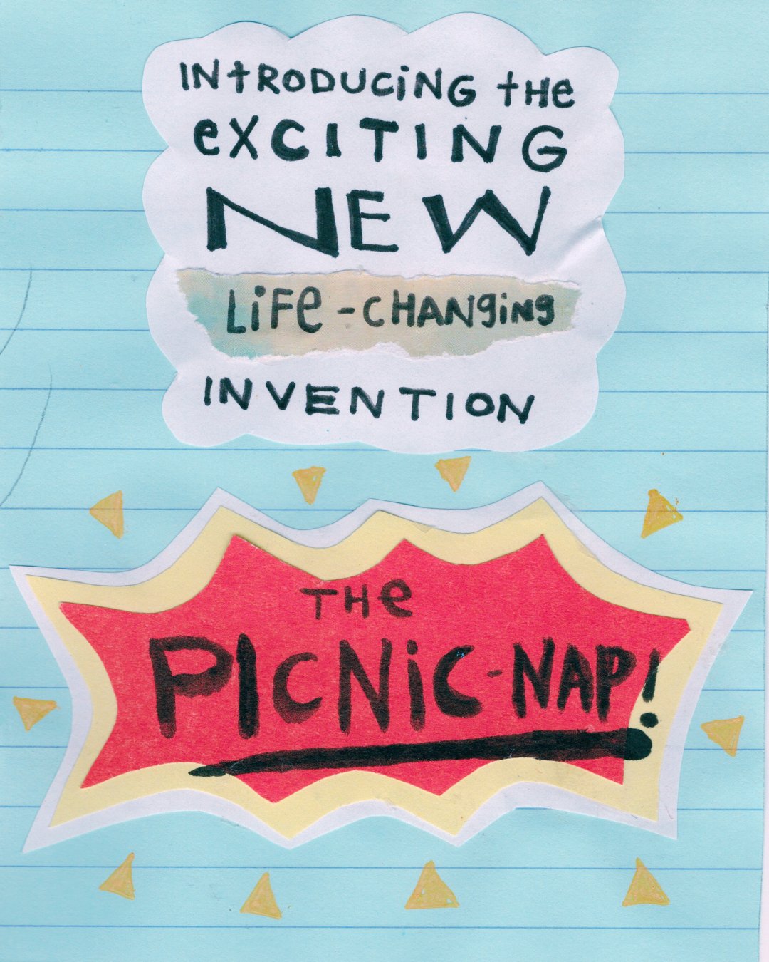 Introducing the exciting new life-changing invention: the picnic-nap!