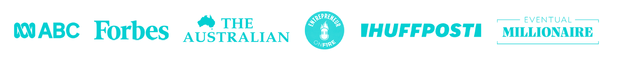 As featured in ABC, Forbes, The Australian, Entrepreneur on Fire, HuffPost and Eventual Millionaire
